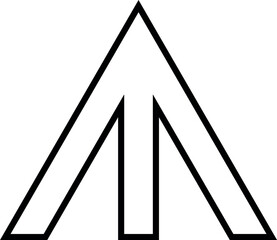 Illustration of download abstract arrow vector design for creative projects and graphic design resources with modern shape vector vector