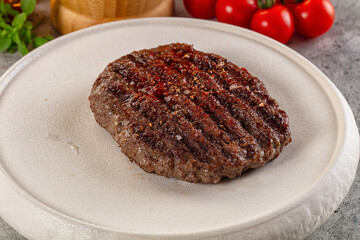 Hot Grilled beef burger cutlet