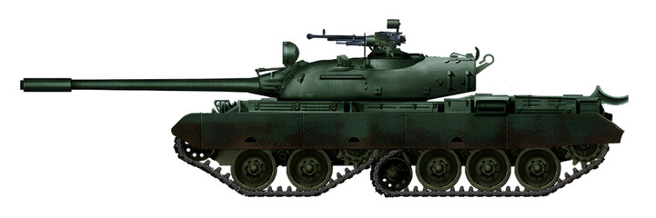 TR-77T (Alternative tank TR-77, based on a chassis with tandem tracks)