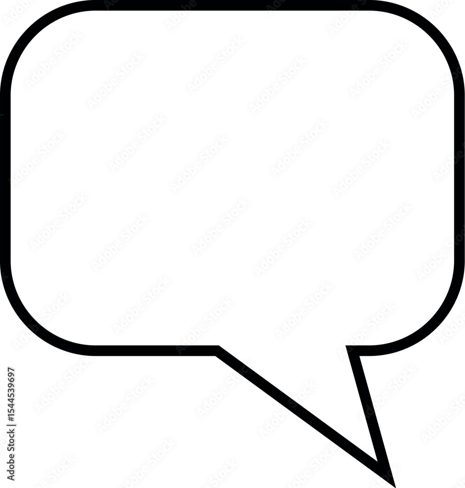 Poster illustration of speech bubble vector graphic for communication and dialog design element illustratio