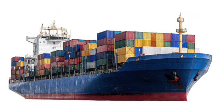 Cargo Ship at Sea (3)