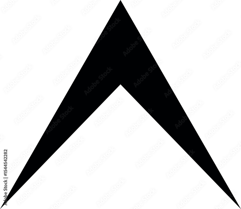 Poster illustration of abstract arrow vector graphic design for direction symbol and navigation icon elemen