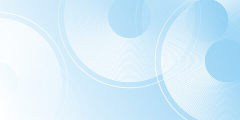 Abstract pastel colorful blue and white gradations. Circle effect style geometric simple art