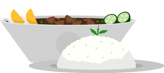 Indonesian Food Illustration