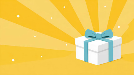 Colorful flat illustration of a Father's Day gift