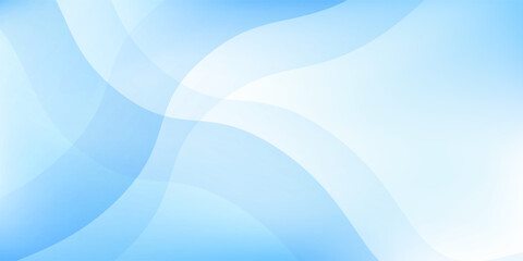 Abstract white wavy glowing lines on a blue background. Futuristic digital high simple modern art abstract