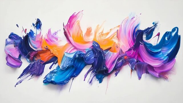 Vibrant Hues: An Abstract Oil Painting