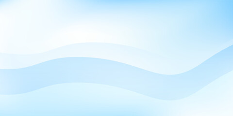 Abstract white wavy glowing lines on a blue background. Futuristic digital high simple