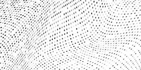 Art dotted halftone gradient texture. Vanishing polka dot background. Repeating dots modern abstract art illustration