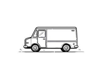 Delivery Truck on Road