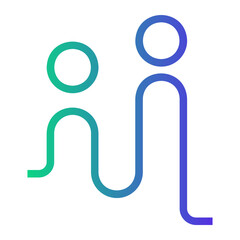 abstract Line Gradient Icon