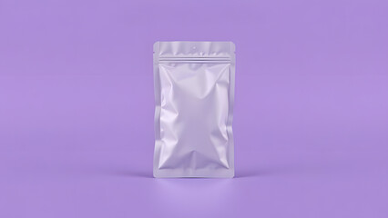 Face pack mockup on purple background