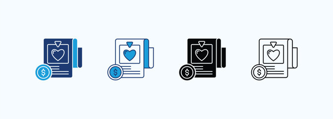 Document Icon Set Multiple Style Collection