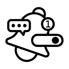 notification Line Icon