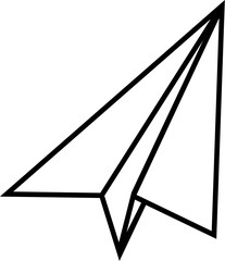 Illustration of paper airplane vector illustration for diy crafts and creative design projects simple origami plane clip art design vector