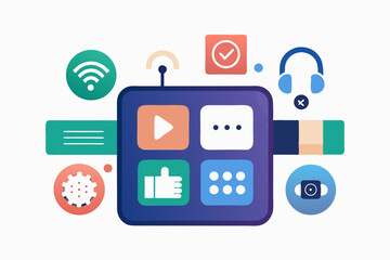 accessibility tools braille cane icon