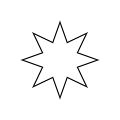 Fototapeta premium octagonal star