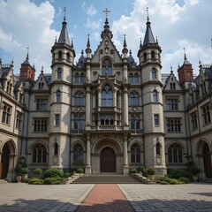 Obraz premium beautiful castle, AI Generated