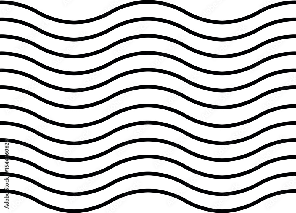 Poster illustration of wavy lines pattern vector design for background textures and abstract art projects w