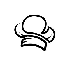 chef hat logo and icon vector design template