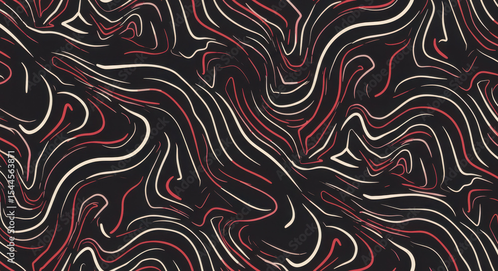 Poster seamless pattern motion background lines abstract curved