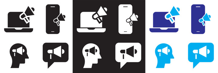 Icons for public relations . Vector for websites, mobile interfaces, presentations, banner, visual branding etc. Vector illustration. isolated on white and black background. EPS 10