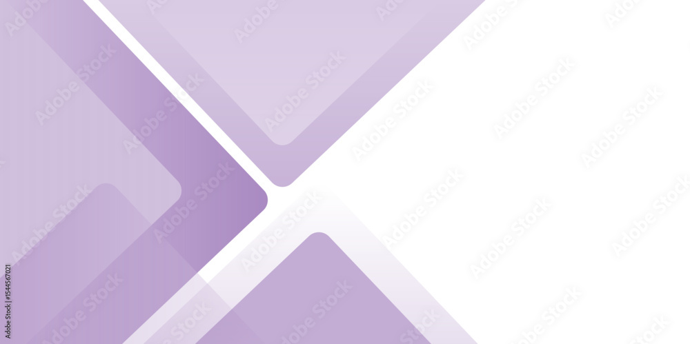 Poster simple withe background.flat withe gradation wavy geometric background. purple geometric triangles s