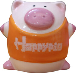 Piggy bank on transparent background