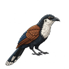 bird isolated on white