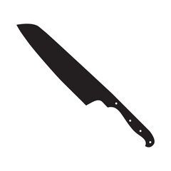 Knife icon vector. Hunting knife illustration sign. Military knife communication symbol. Cold weapon web icon set.