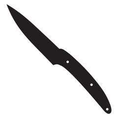 Knife icon vector. Hunting knife illustration sign. Military knife communication symbol. Cold weapon web icon set.