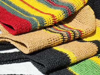 Women's bags of environmentally friendly material.