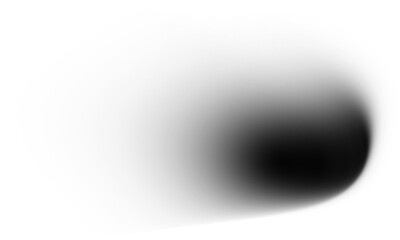Bold black gradient form with soft fade on white background