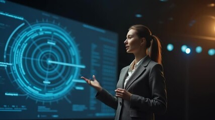 young woman using a digital tablet on meeting - Powered by Adobe