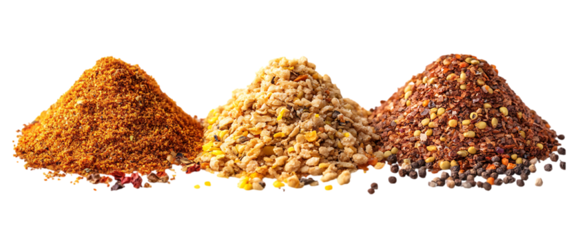 Pack Collection Spice Blends Aromatic Seasoning Variety for Culinary Creations set against transparent background
