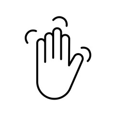 Lineart Icon hand massage beauty accessories for salon branding