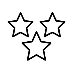 Stars line art and outline vector icon
