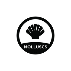 Molluscs Black Icon Vector