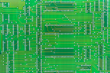 printed green computer circuit board