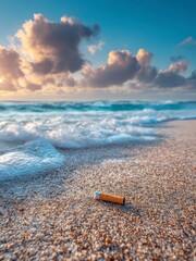 Cigarette on the Beach Quit Today