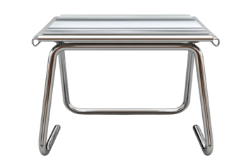Sleek modern table a symbol of minimalist living with its clean lines adding a touch of class on transparent background