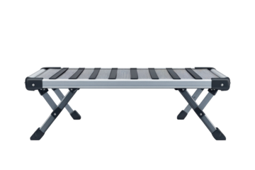 Secure your belongings with this durable folding luggage rack for a stress free travel on transparent background