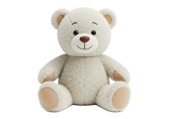 Isolated Soft Creamy White Teddy Bear