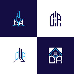 CP Real Estate Lettermark Logo Design Set &ndash; Modern Architecture and Building Concepts