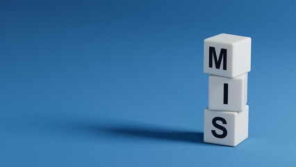 mis. wooden table with wooden elements. text on wood blocks.close up of wooden elements,Business Concept.3D rendering on blue background. © bo