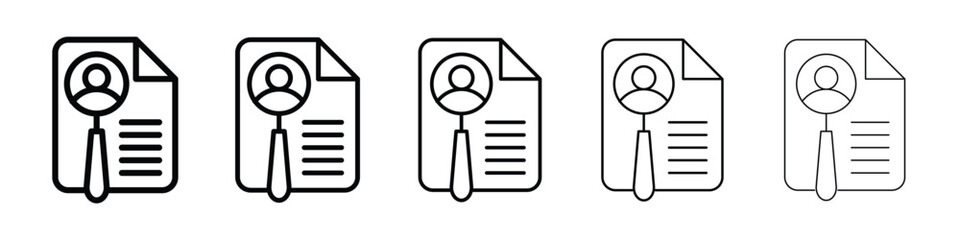 Curriculum vitae sign icon. graphic icon design template