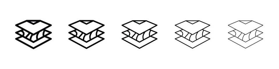 Land layers icon. graphic icon design template