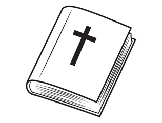 Fototapeta premium Bible Silhouette