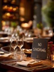 Smoke Free Table for Better Health