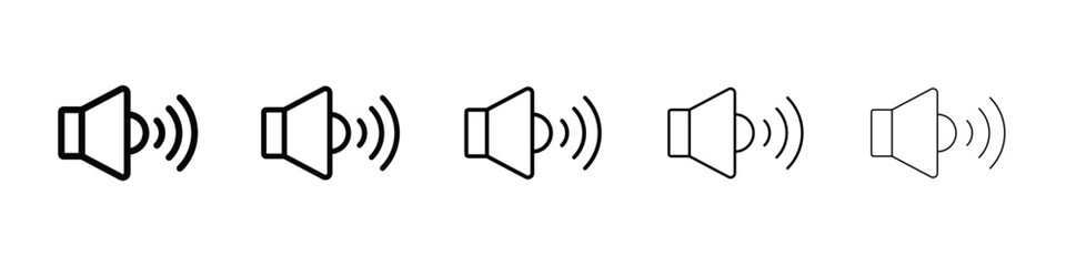 Volume icon filled flat sign concept for web design.